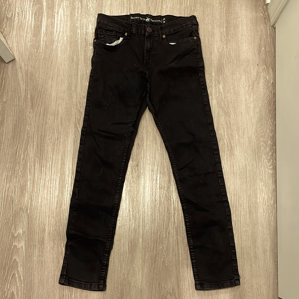 Beverly Hills Polo Club Black Fitted Jeans size 30-30